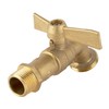 Boutt 2180330 R15P 1/4 Turn Garden Lever Tap Brass 15