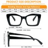 Chiccool Oprah Style Reading Glasses for Women,3 Pack Oversized Square