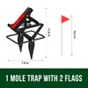 Garsum Mole Traps That Kill, EasySet Eliminator Black Scissor Traps,