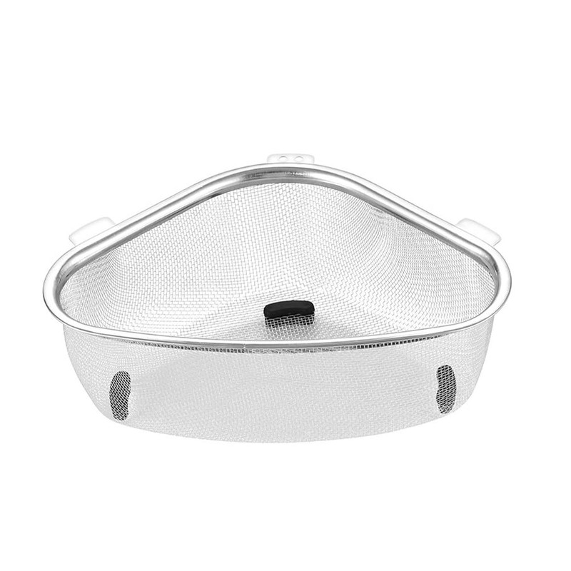 Kitchen Triangle Corner Sink Strainer, Stainless Steel Food Catcher Strainer