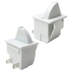 NEW Pack of 2 White Refrigerator Door Light Switch Work