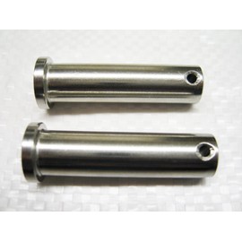 Clevis Pins Stainless Steel 9.5MM x 26MM Flat Headed with Single Hole x2