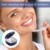 1PCS Leak-Proof Denture Box,Portable False Teeth Container,Denture Case with Strainer
