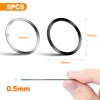 ZukoCert 8 Pcs Ultra Thin Ring Magnets, Magnetic Stickers for