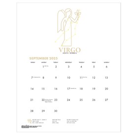 House of Doolittle 2025-2026 Monthly Zodiac Wall Calendar, Academic, 11 x 14 Inches, August - July (HOD3185-26)