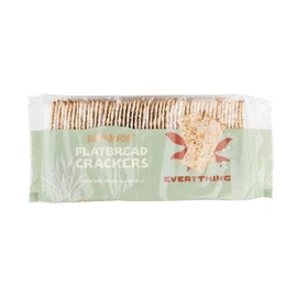 Kyrssos Everything Flatbread Crackers Vegan,(13.2 oz, 6 Pack)