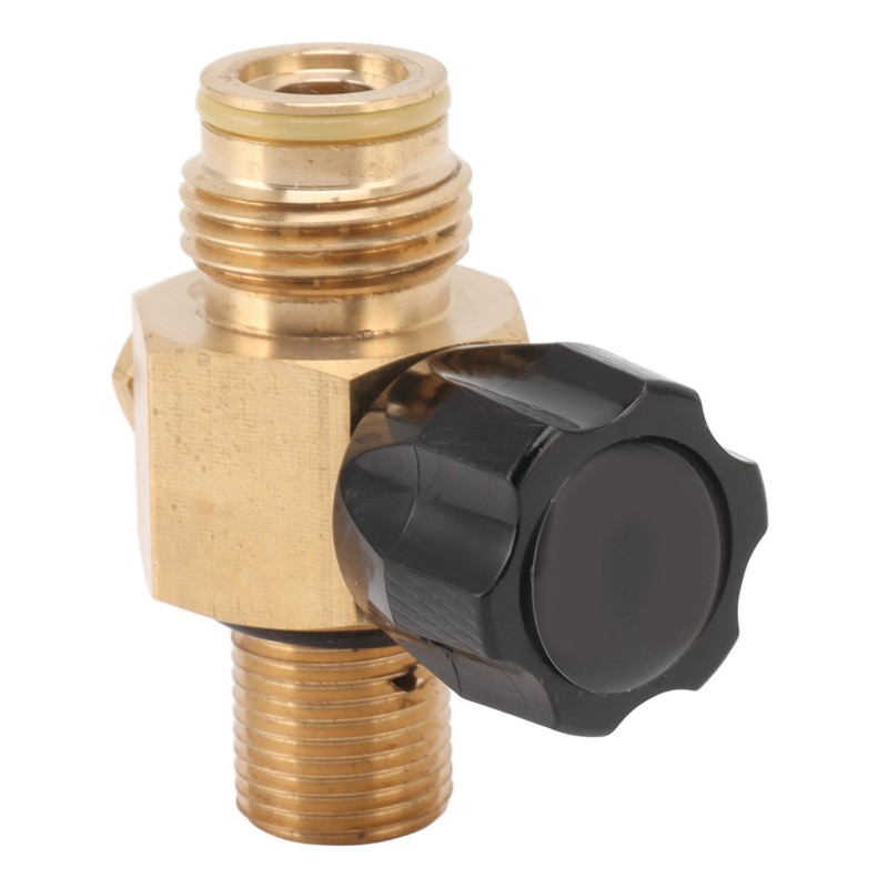 G1/2 14 CO2 Cylinder Refill Adapter Bottle Connector with Black