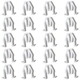 20pcs Gusset Wave Rivet Clips Rivets Garnish Clips Trim Clips Bumper Fender Grille Door Panel Clips