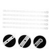 MAGICLULU 10-pack White Plastic Connectors Sturdy Coat Hanger Strips for