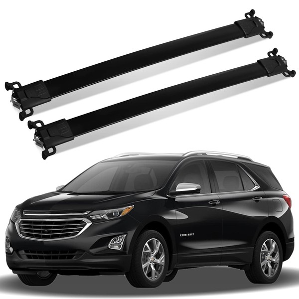 Max Loading 150 lb Roof Rack Cross Bar Compatible with 2010-2017 Chevy Equinox GMC Terrain Cargo Racks Rooftop Luggage Roof Side Rails