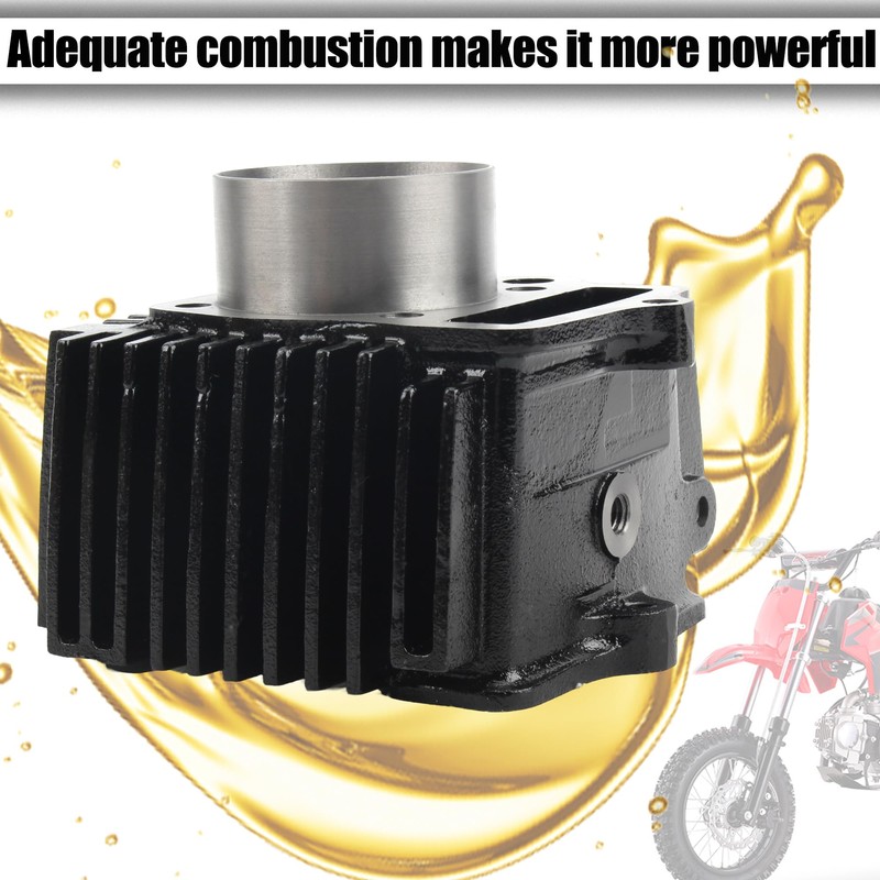 PowerMotor 52.4mm Cylinder Assembly with Gaskets and Piston Ring Rebuild