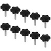 10pcs Star Knob Nut Female Thread Star Knob Plastic Head