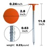 WANSRUYI Rebar Survey Marker Stakes, 12 Inch Long - 1.35