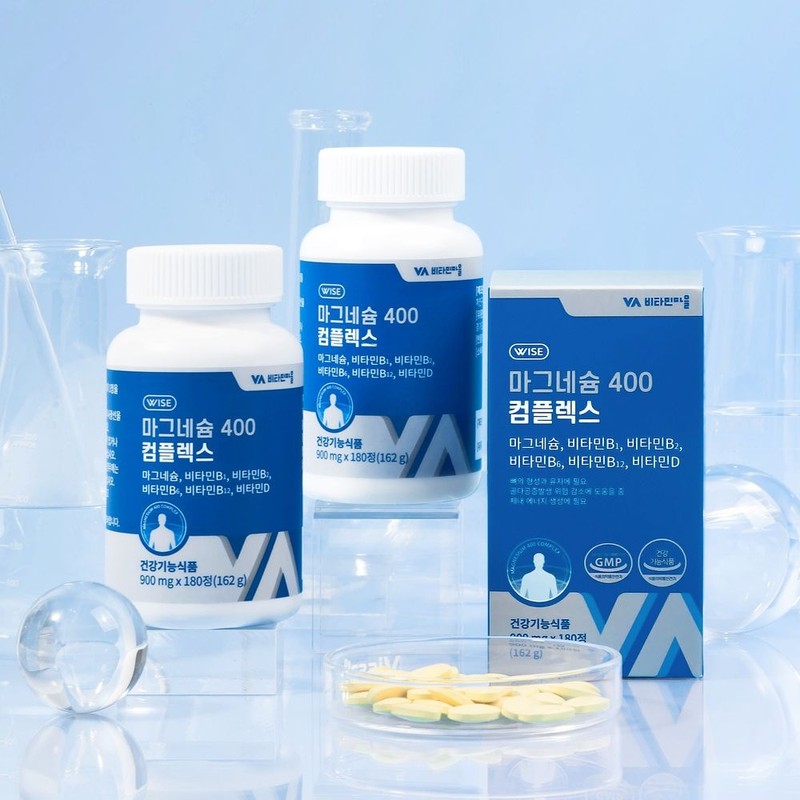 Vitamin Village 6-functional magnesium 400 complex, 180 tablets, 1 box