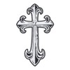 Reflective Steel Cross Patch, Large Size