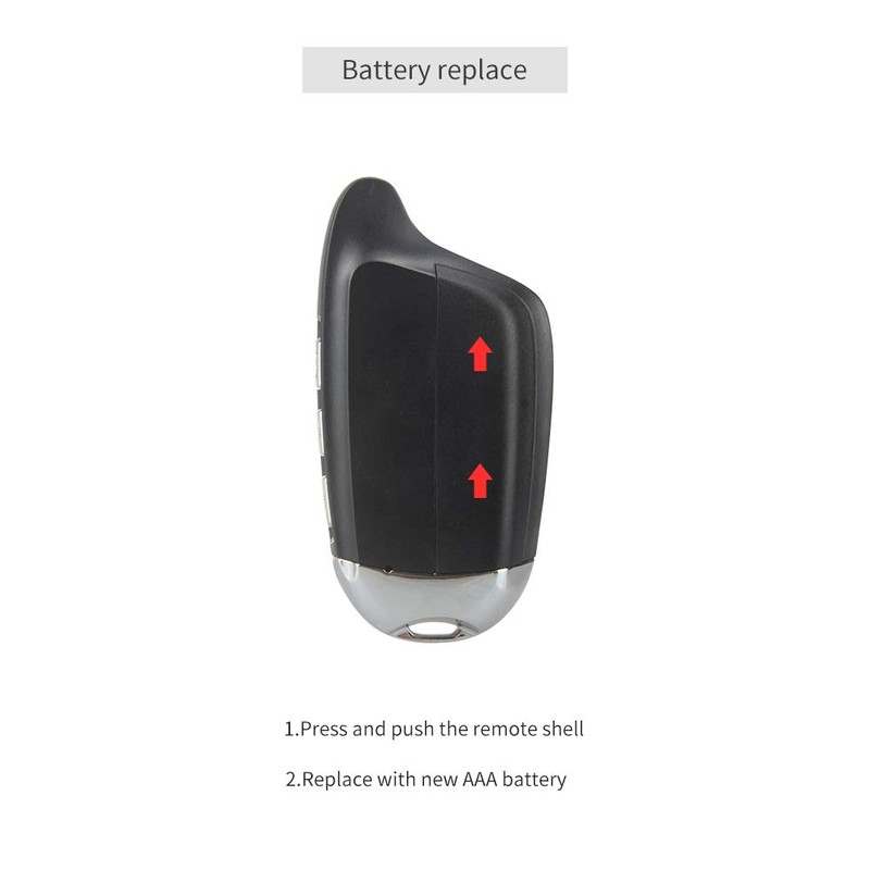 EASYGUARD EM211 2 Way Motorcycle Alarm System with Remote Start