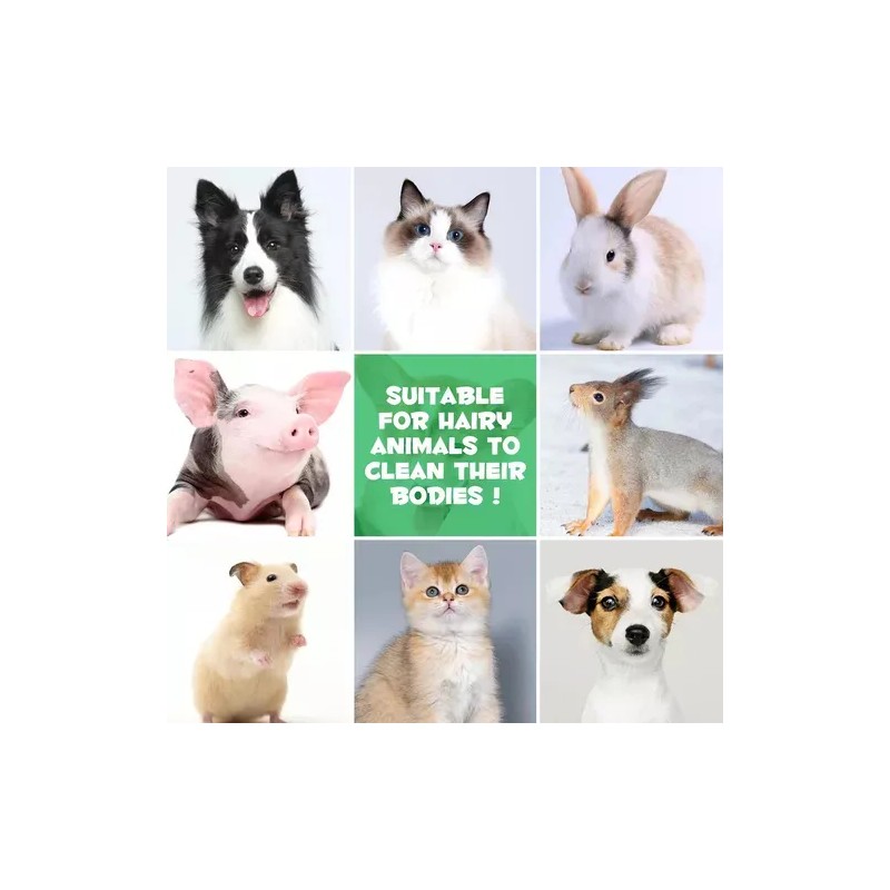 Toalla Guante Hipoalergenico Natural Limpieza Perros Y Gatos
