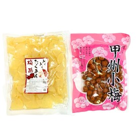 Toku Kutakuan Plum Vinegar 14.1 oz (400 g) & Koshu Koume Plum Vinegar, 10.6 oz (300 g), 1 Bag of 2 Bags Set