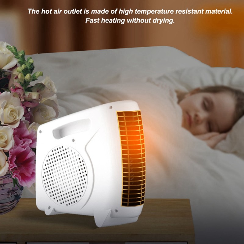 Portable Fan Heater Quick Heating Adjustable Temperature Mini Space Heater