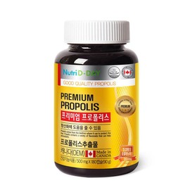 Nutri-D-Day Premium Propolis, 180 tablets, 1 unit / 뉴트리디데이 프리미엄 프로폴리스, 180정, 1개