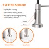 OWOFAN Kitchen Faucet with Pull Down Sprayer Industrial 1 Handle