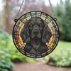 Image Industry Cocker Spaniel Black Stained Glass Effect Suncatcher -