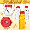 Thenshop 36 Pcs 8 oz Honey Jar Plastic Empty Bear