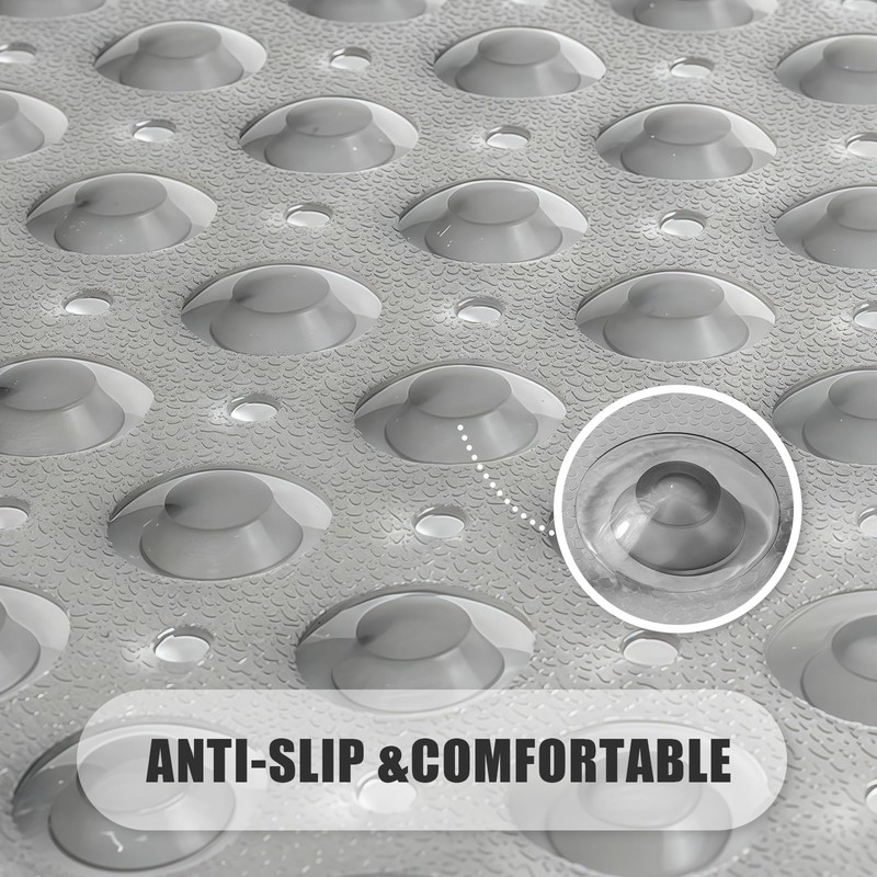 AMFUN Non-Slip Shower Mat, 53 x 53 cm, Non-Slip Shower