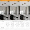 LMQNINE Kitchen Light Fixtures Ceiling Dimmable LED Modern Gold Pendant