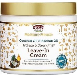African Pride Moisture Miracle Coconut Oil & Baobab Oil Leave-In Cream 425g(15oz)