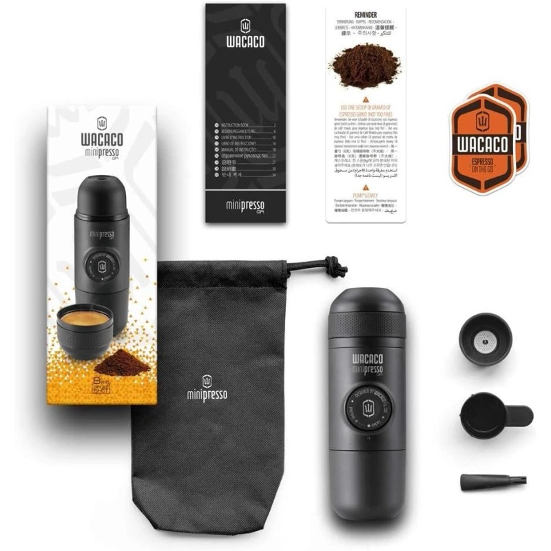 Wacaco Minipresso GR: Lightweight Handheld Espresso Maker for Camping and