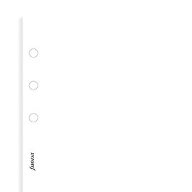 Filofax Personal White plain notepaper, 95x171mm ref:132405