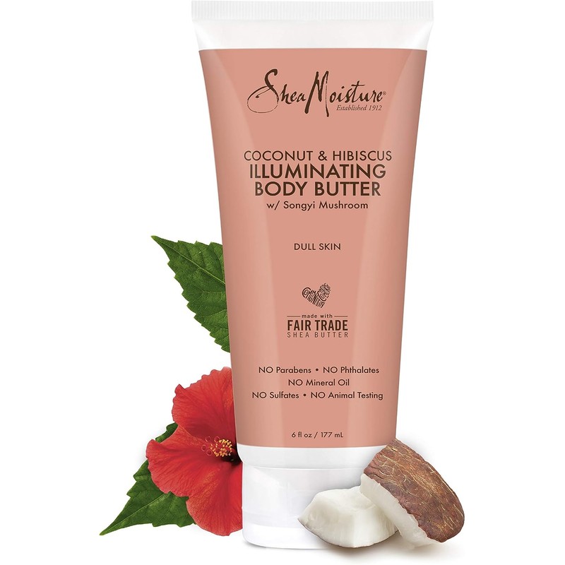 SheaMoisture Coconut & Hibiscus Body Butter, 6 Ounce