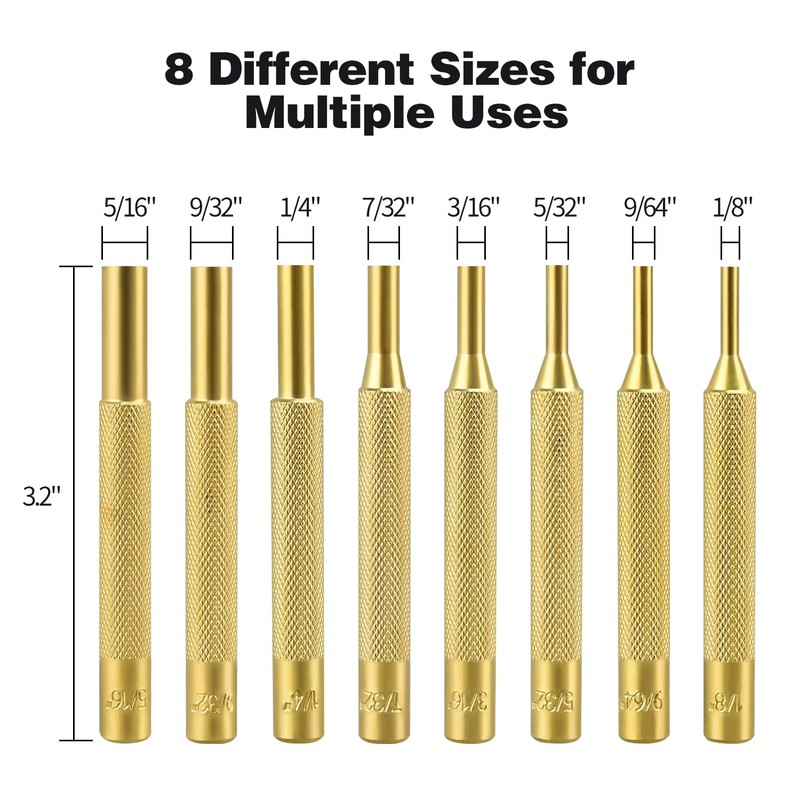 LFSEMINI Pin Punch Set, 22pcs Removing Repair Tools, Including Universal