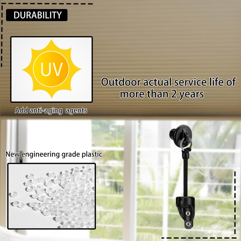 Sunshade Shade Hardware Bungee kit and End Cap Coolaroo Replacement