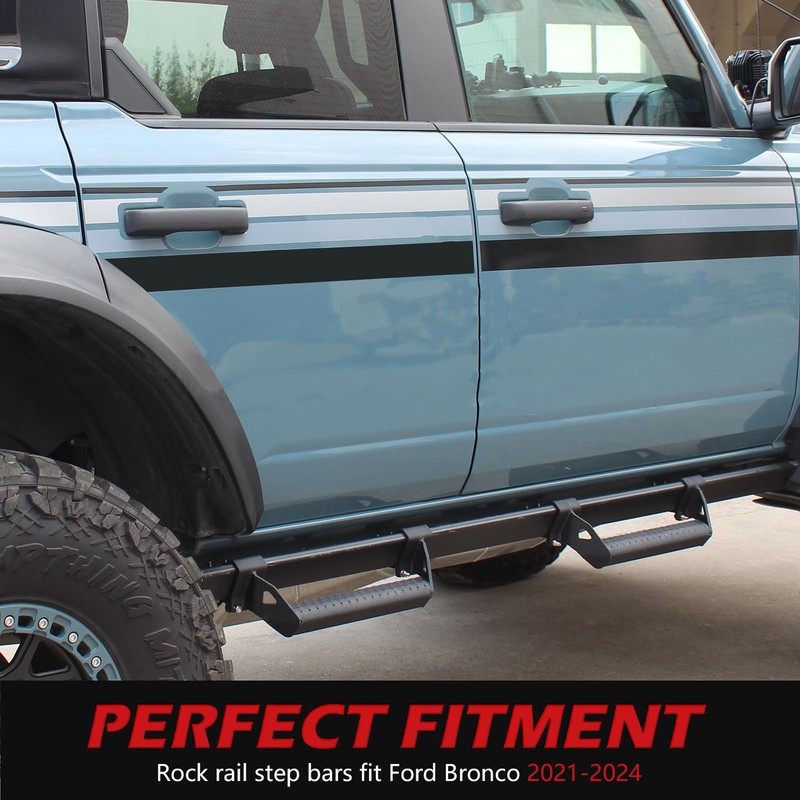 Dermon Aluminum Side Steps Running Boards Compatible with 2021-2025 Ford