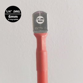 AUTKLER 6AWG Battery Terminal Cable 6mm Eyelets Works with 50A Anderson Connector 50A,30cm (30cm Anderson Cable)