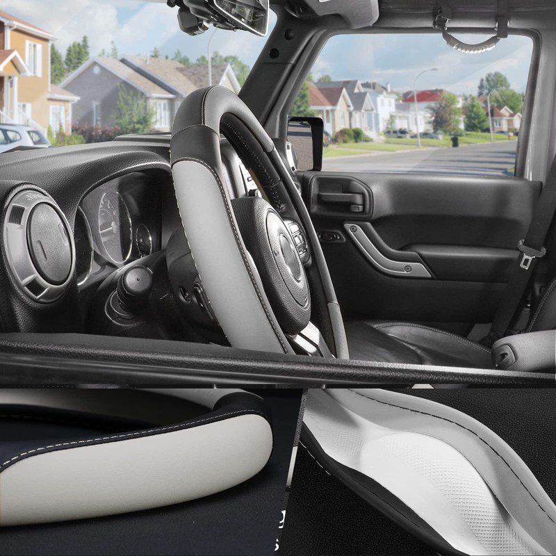 SEG Direct Car Steering Wheel Cover Large-Size for F150 F250