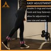 Ankle Straps for Cable Machines (Pair) for Kickbacks, Adjustable fit