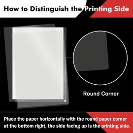 Koala Inkjet Transparency Film 25 Sheets 100% Clear Transparency Paper for Inkjet Printers, for Crafting, Overhead Projector, Screen Printing A4 Size