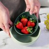 Notakia Salad Decorative Bowls Lotus Shaped Pasta Bowls Dishwasher Safe,