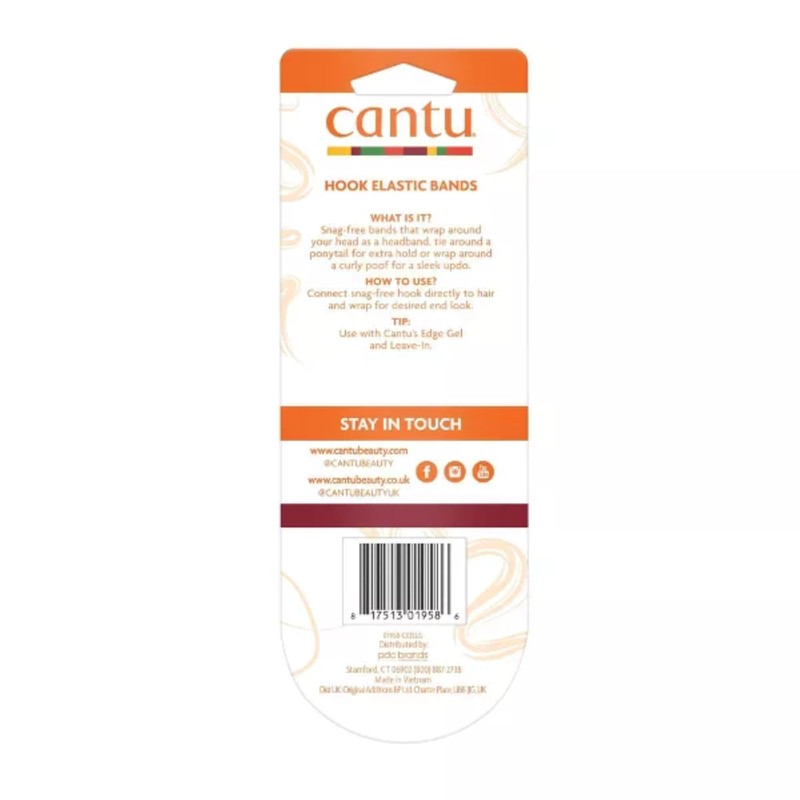 Cantu Extra Hold Hook Elastic Headbands (3 Piece Set)