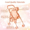 4-in-1 Baby Doll Stroller Set with Butterfly Design – Includes