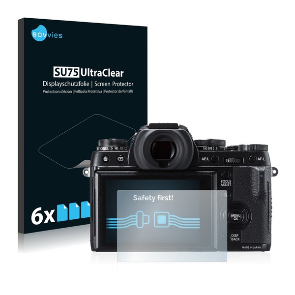 Savvies 6 Pack Screen Protector compatible with Fujifilm X-T1 Protection