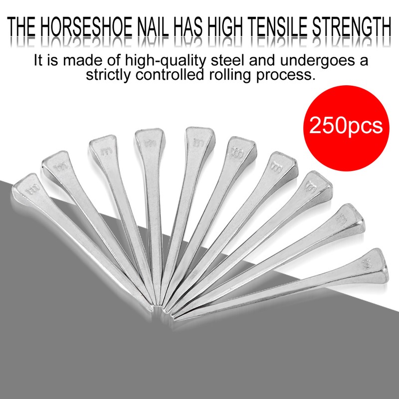 250Pcs High Quality Steel Horseshoe Nails E5 Accessory Horse Supply