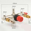 90-120PSI Air Compressor Pressure Switch Manifold Regulator Gauges Air Compressor