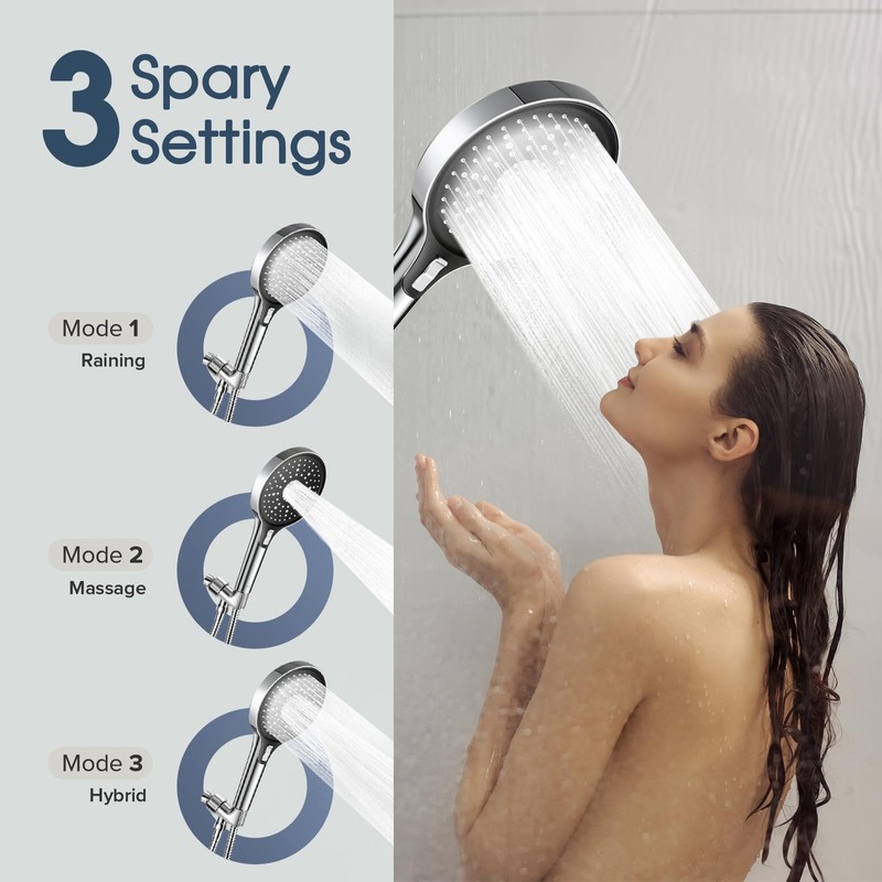 ALOHOME High Pressure 6" Full Body Coverage Handheld Shower Head