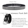 AOKWAWALIY 1pc Rivet belt woman belts white belt women bb