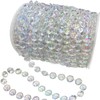 Jishi Crystal Garland Strand 99ft Clear Plastic Acrylic Crystal Bead