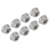 QUARKZMAN M12 x 1.25 mm Hexagonal Flange Nuts x 8